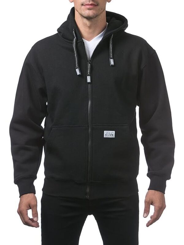 Pro Club Men's Heavyweight Full Zip Fleece Hoodie