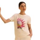 Alonge Women's Regular Fit Protea Graphic Tee