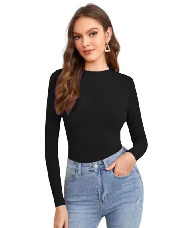 Dream Beauty Fashion Women's Full Sleeve Top Round Neck Casual Tshirt 23 Inches