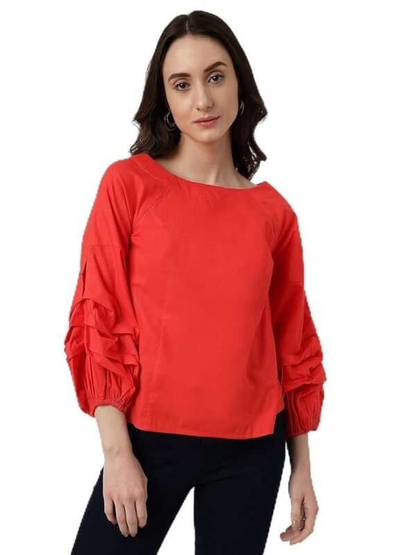 Marks & Spencer Womens Solid Cotton Boat Neck Regular Fit Top