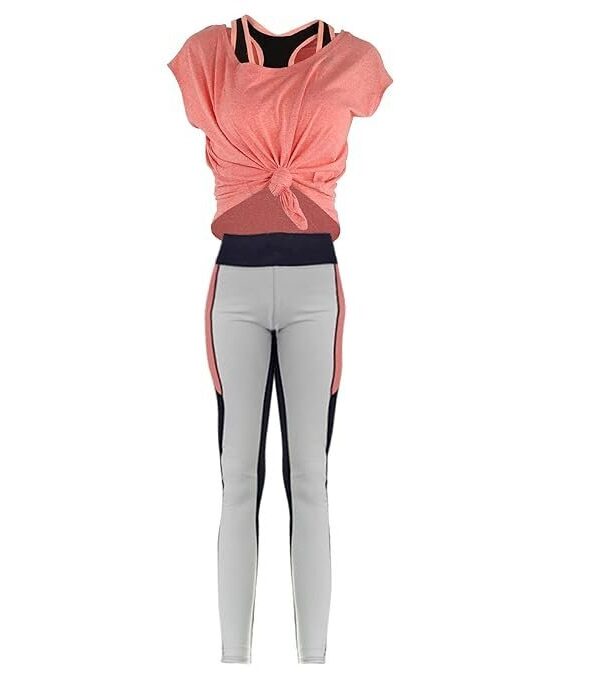 Sports Suit, Fashionable Durable Yoga Clothes Suit High‑Stretch for Girls for Women for Exercise Running, Training for Bodybuilding Yoga, Sports