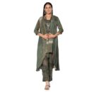 BIBA Women Rayon Straight Printed Suit Set