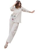 Ruchi Craft Silk Co-ord Set for Woman | Western Style Two Piece Set Top & Plazo | Full Sleeve Set
